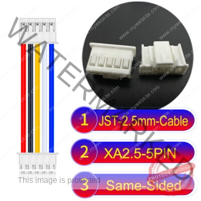 JST 2.5mm XA 5Pin Same-Side-Head Cable