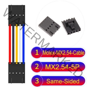 Molex 2.54mm MX2.54 5Pin Same-Side-Head Cable