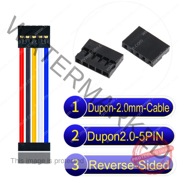 Dupont 2.0mm 5Pin Reverse-Side-Head Cable