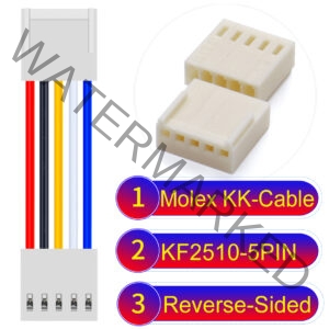 Molex KK-Cable KF2510 5-Pin Reverse-Side-Head PVC Cable