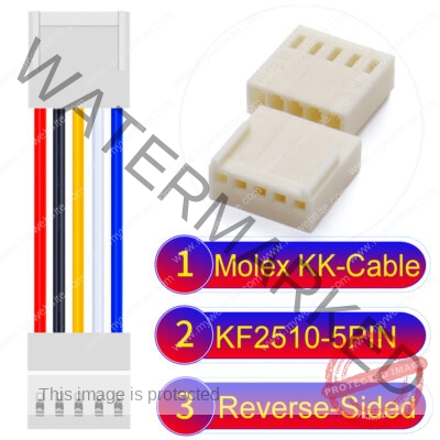 Molex KK-Cable KF2510 5-Pin Reverse-Side-Head PVC Cable