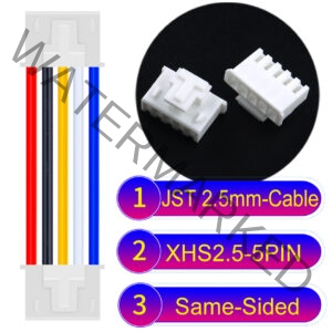 JST XHS2.5 with Belt Lock 5Pin Same-Side-Head Cable