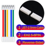 JST EH2.5 6-Pin Reverse-Side-Head 2.5mm PVC Cable