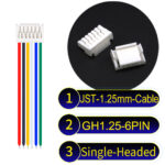 JST GH1.25mm 6-Pin Single-Headed 28AWG PVC Cable