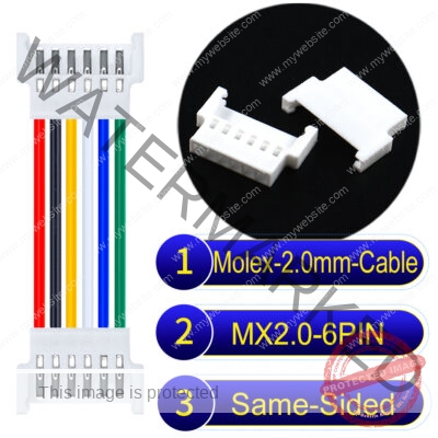 Molex MX2.0mm 6-Pin Female Same-Side-Head Cable