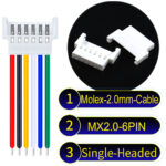 Molex MX2.0mm 6-Pin Female Single-Headed Cable