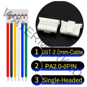 JST PA2.0 6Pin Single-Headed Cable