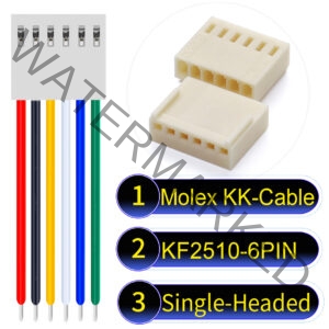 Molex KK-Cable KF2510 6-Pin Single-Headed PVC Cable