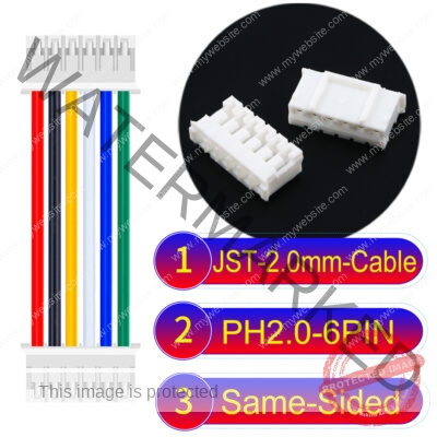 JST 2.0mm PH2.0 6Pin Same-Side-Head Cable