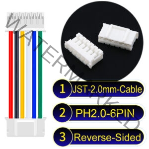 JST 2.0mm PH2.0 6Pin Reverse-Side-Head Cable