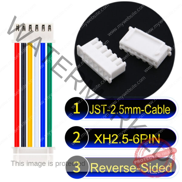 JST XH 6Pin Reverse-Side-Head Cable