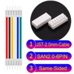 JST 2.0mm SAN2.0 6Pin Same-Side-Head Cable