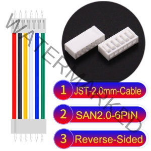 JST 2.0mm SAN2.0 6Pin Reverse-Side-Head Cable