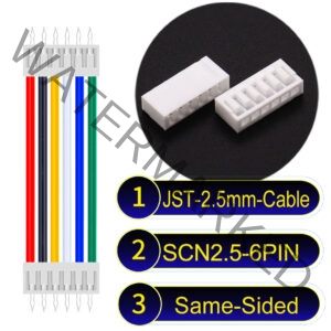 JST 2.5mm SCN2.5 6Pin Same-Side-Head Cable