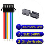 JST 2.5mm SM2.54 6Pin Single-Headed Cable