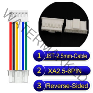 JST 2.5mm XA 6Pin Reverse-Side-Head Cable