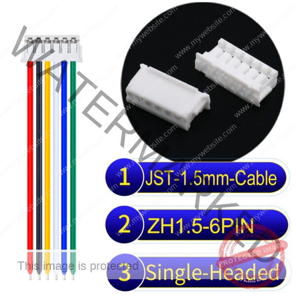 JST ZH1.5 6Pin Single-Headed Cable