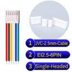 JVC 2.5mm 6-Pin Single-Headed 22AWG PVC Cable