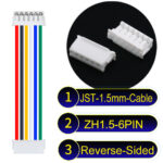 JST ZH1.5 6Pin Reverse-Side-Head Cable