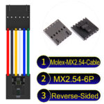 Molex 2.54mm MX2.54 6Pin Reverse-Side-Head Cable