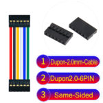 Dupont 2.0mm 6Pin Same-Side-Head Cable