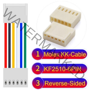 Molex KK-Cable KF2510 6-Pin Reverse-Side-Head PVC Cable