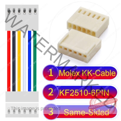 Molex KK-Cable KF2510 6-Pin Same-Side-Head PVC Cable