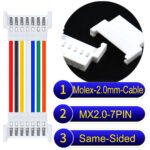 Molex MX2.0mm 7-Pin Female Same-Side-Head Cable