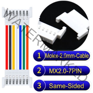 Molex MX2.0mm 7-Pin Female Same-Side-Head Cable