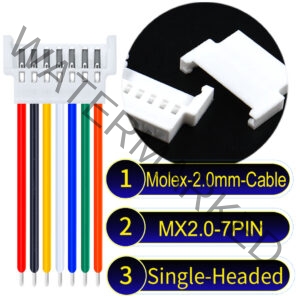 Molex MX2.0mm 7-Pin Female Single-Headed Cable