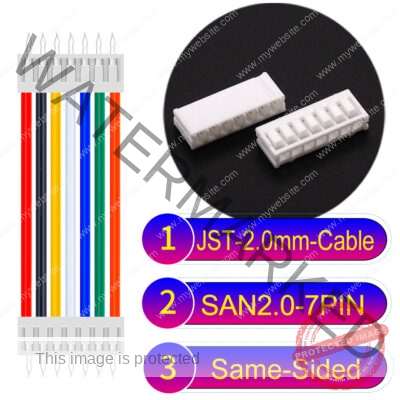 JST 2.0mm SAN2.0 7Pin Same-Side-Head Cable