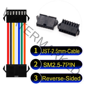 JST 2.5mm SM2.54 7Pin Reverse-Side-Head Cable