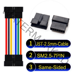 JST 2.5mm SM2.54 7Pin Female Same-Side-Head Cable