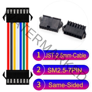 JST 2.5mm SM2.54 7Pin Male Same-Side-Head Cable