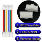 JST 2.5mm XA 7Pin Reverse-Side-Head Cable