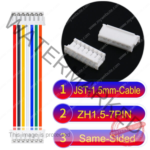 JST ZH1.5 7Pin Same-Side-Head Cable