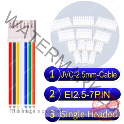 JVC 2.5mm 7-Pin Single-Headed 22AWG PVC Cable