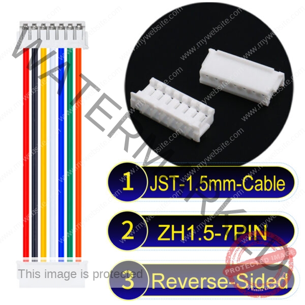 JST ZH1.5 7Pin Reverse-Side-Head Cable