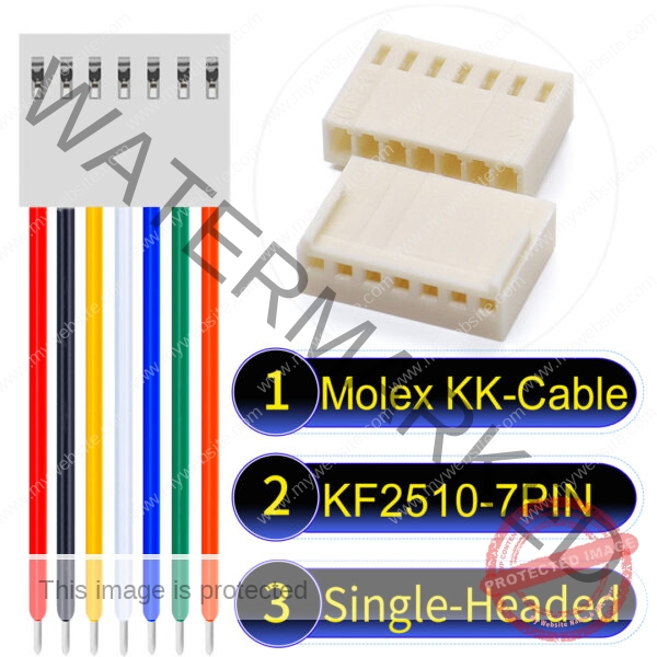 Molex KK-Cable KF2510 7-Pin Single-Headed PVC Cable