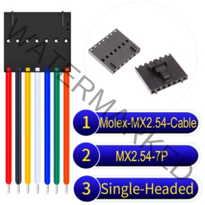 Molex 2.54mm MX2.54 7Pin Single-Headed Cable