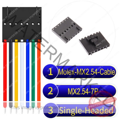 Molex 2.54mm MX2.54 7Pin Single-Headed Cable