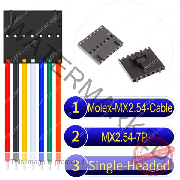 Molex 2.54mm MX2.54 7Pin Single-Headed Cable