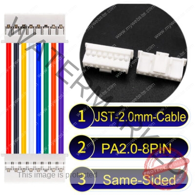 JST PA2.0 8Pin Same-Side-Head Cable