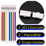 JST PA2.0 8Pin Single-Headed Cable