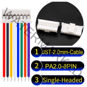 JST PA2.0 8Pin Single-Headed Cable