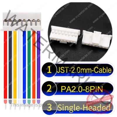 JST PA2.0 8Pin Single-Headed Cable