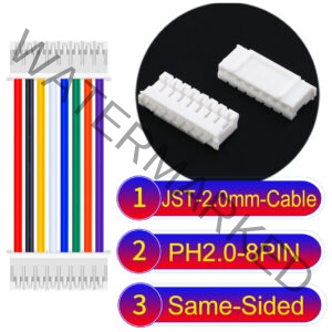 JST 2.0mm PH2.0 8Pin Same-Side-Head Cable