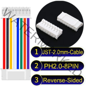 JST 2.0mm PH2.0 8Pin Reverse-Side-Head Cable