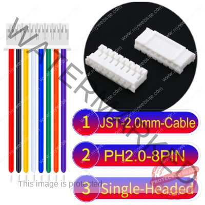 JST PH2.0 8Pin Single-Headed Cable