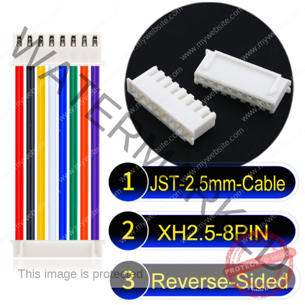 JST XH 8Pin Reverse-Side-Head Cable